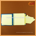 2016 new products promotional mini spiral notebook with yellow paper for school supply